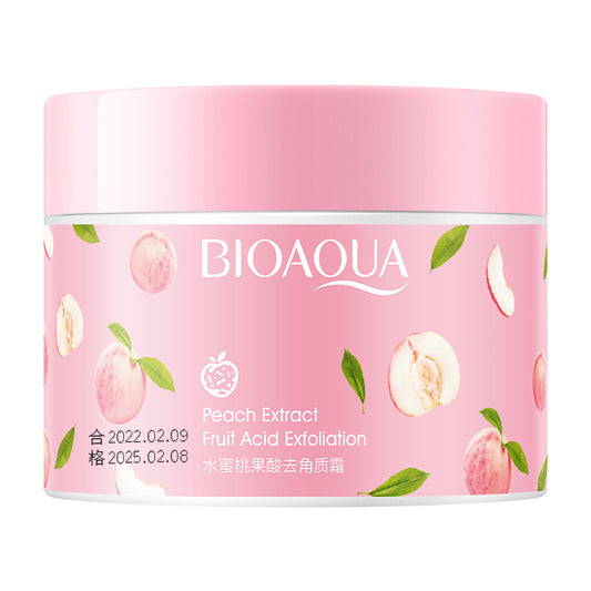 BIOAQUA Honey Peach Exfoliating Cream: A nourishing facial and body scrub that moisturizes and revitalizes the skin, leaving it smooth and radiant.