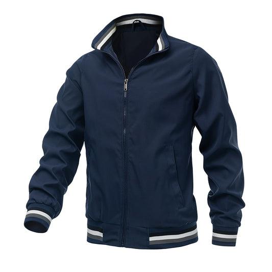 Elevate your style with this versatile Windbreak Bomber Jacket for men. Perfect for outdoor adventures or casual outings, it's the ideal choice for spring and autumn.